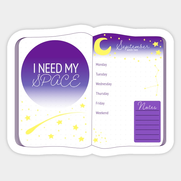 Starry Bullet Journal Sticker by maiitsu